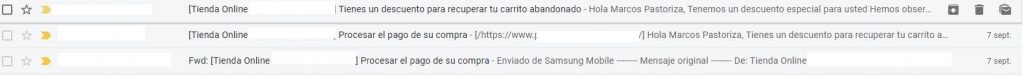 Enviar emails carritos abandonados Prestashop sin módulo