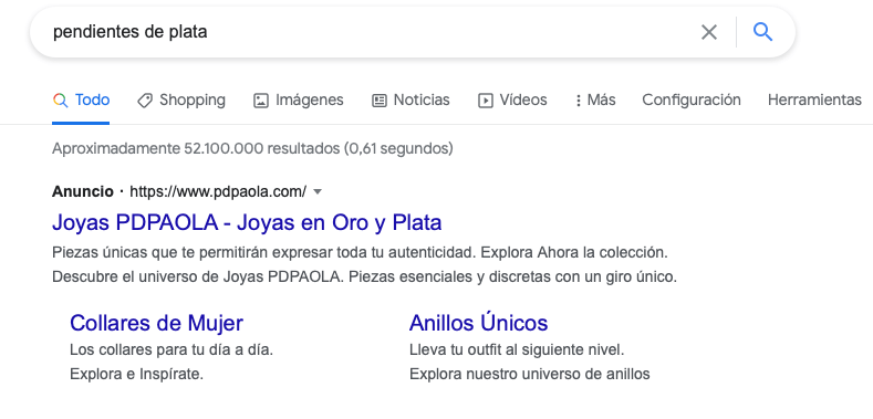 anuncio Google Shopping