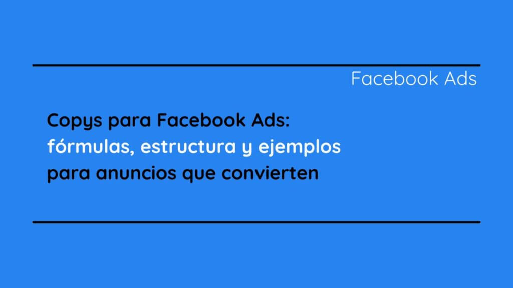 Copys para Facebook Ads