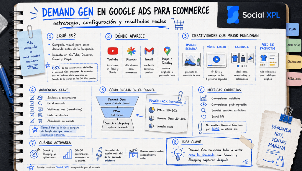 Demand Gen en Google Ads para ecommerce