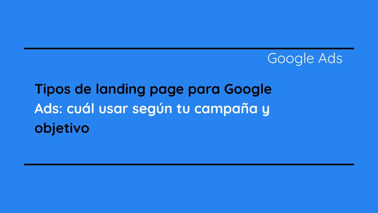 landing page para Google